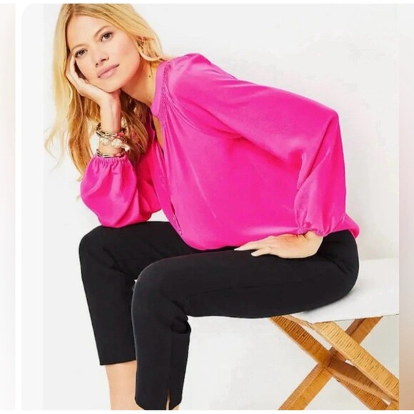 Lilly Pulitzer Black Merrin Bi-Stretch Pants Size 00 Work Office Elevated Basics - Picture 4 of 16